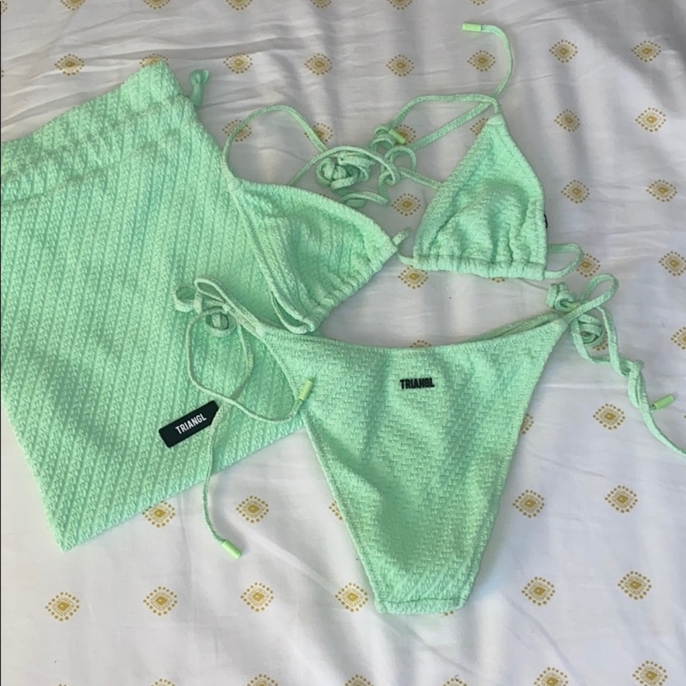 Triangl Arias Mint Bikini Set RARE
